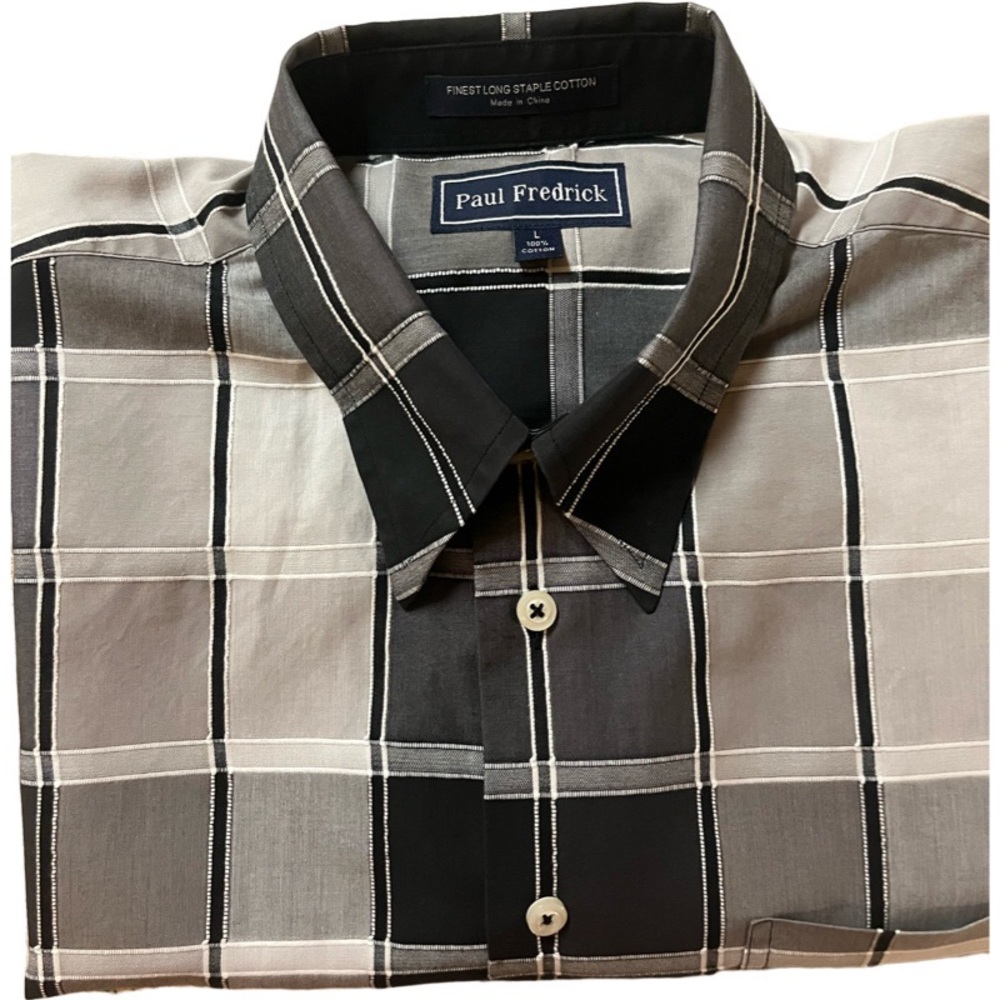 Paul Fredrick Casual long sleeve shirt Size L - Picture 8 of 8